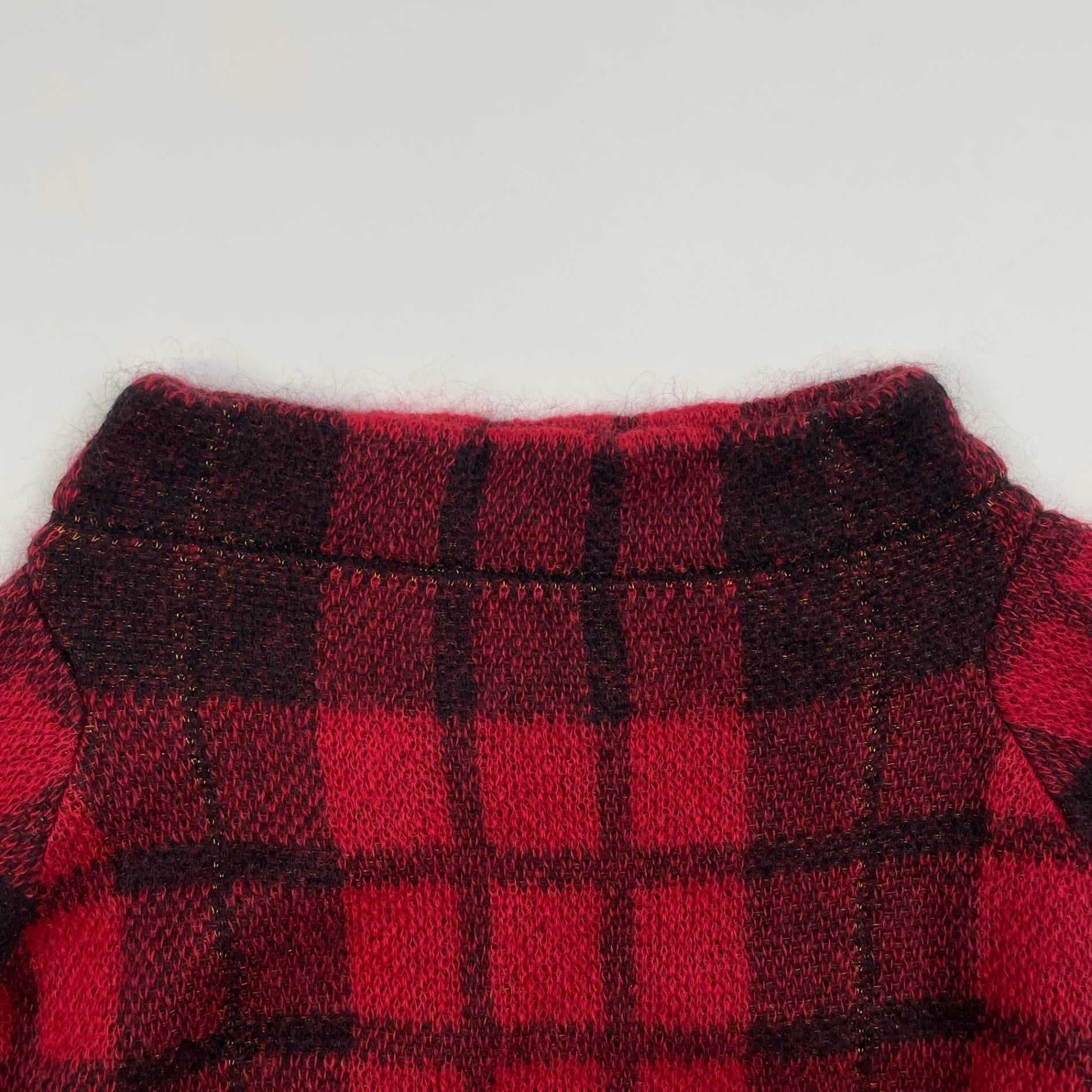 LIVIANA CONTI リビアナコンティ / モヘヤMIXチェックニット 参考定価：32,000程度 SIZE:42