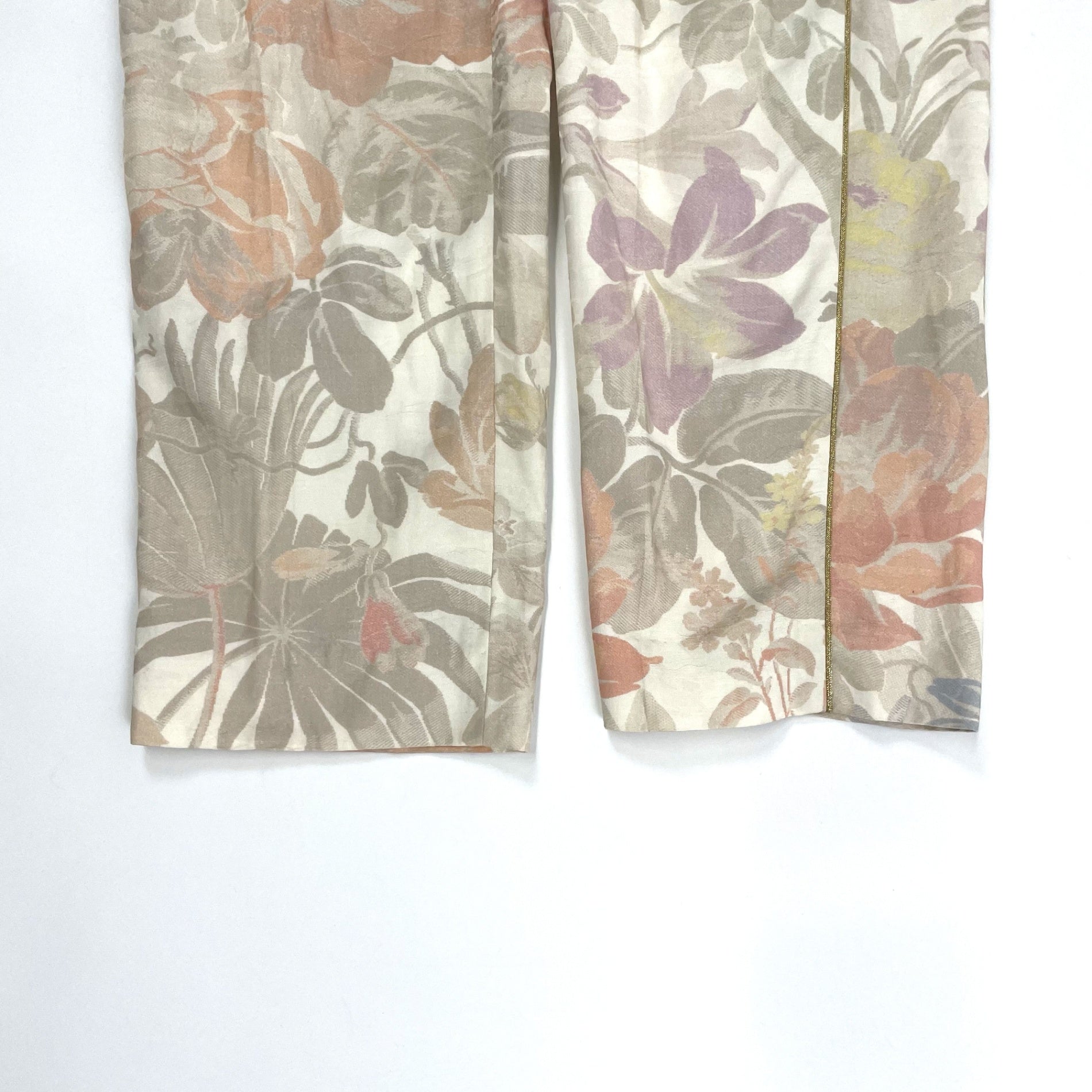 DRIES VAN NOTEN / アートフラワースラックス 参考定価：95,000程度 SIZE:36