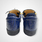 GIUSEPPE ZANOTTI ジュゼッペ ザノッティ / クロコ型押しスニーカー ネイビー 美品 参考定価：90,000程度 SIZE:43