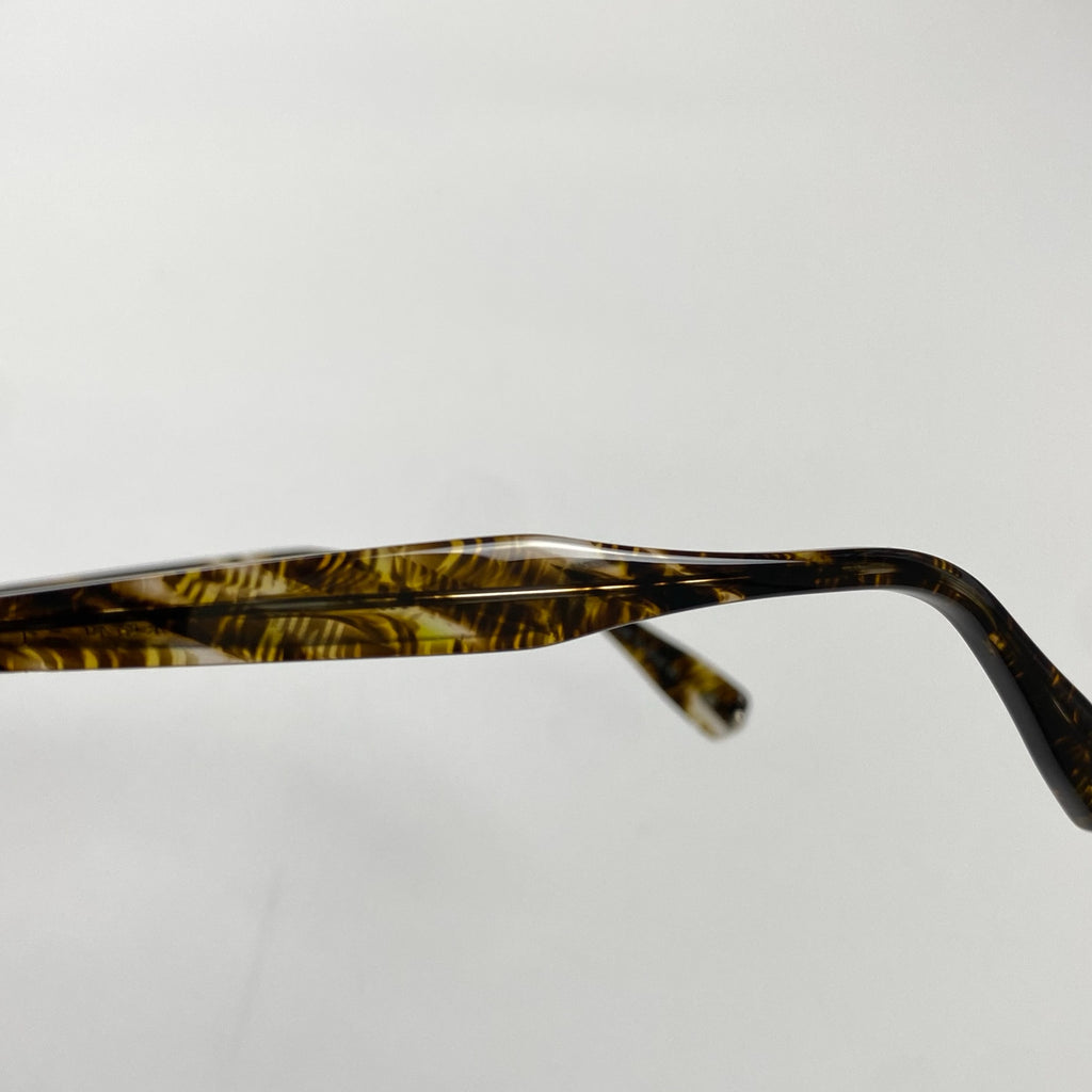 金子眼鏡 「PREMIUM」ライン / サーモント シルバーコンビ ブラウンイエロー 度なしクリアレンズ  参考定価：82,000+tax