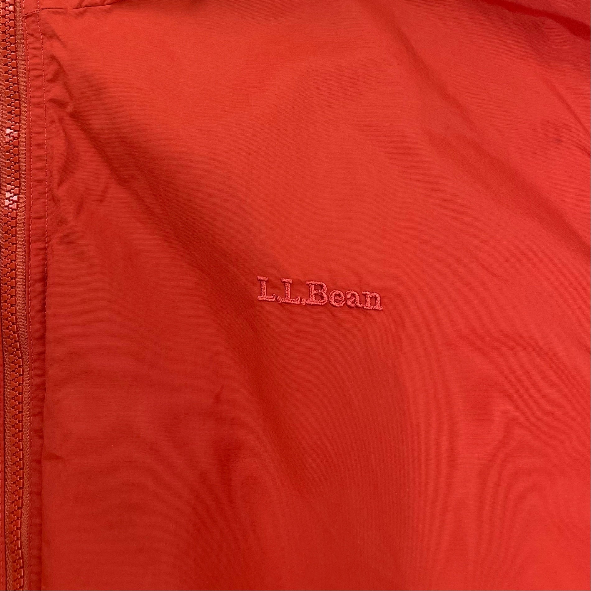 L.L. Bean エルエルビーン / ウォームアップジャケット チェック裏地 マットオレンジ SIZE:XXL