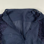 ERMANNO SCERVINO / ピュアリネン 刺繍レースMIXプルオーバーロングシャツ 参考定価：200,000程度 SIZE:40