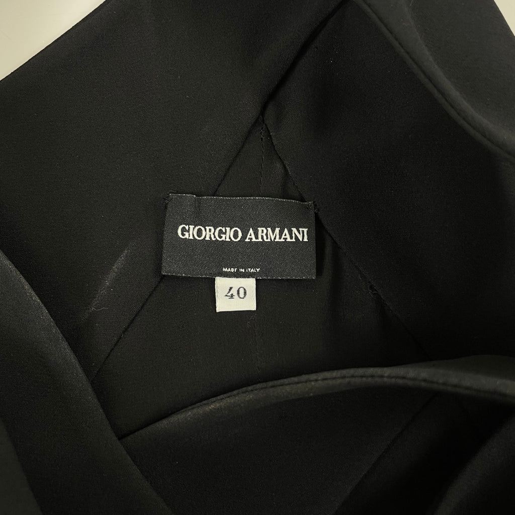 GIORGIO ARMANI / シルククロスホルターネックドレス 参考定価：600,000程度 BORGO21製