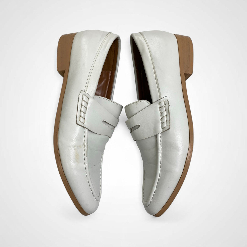 un/neu アンノイ / コインローファー ホワイト SIZE:M