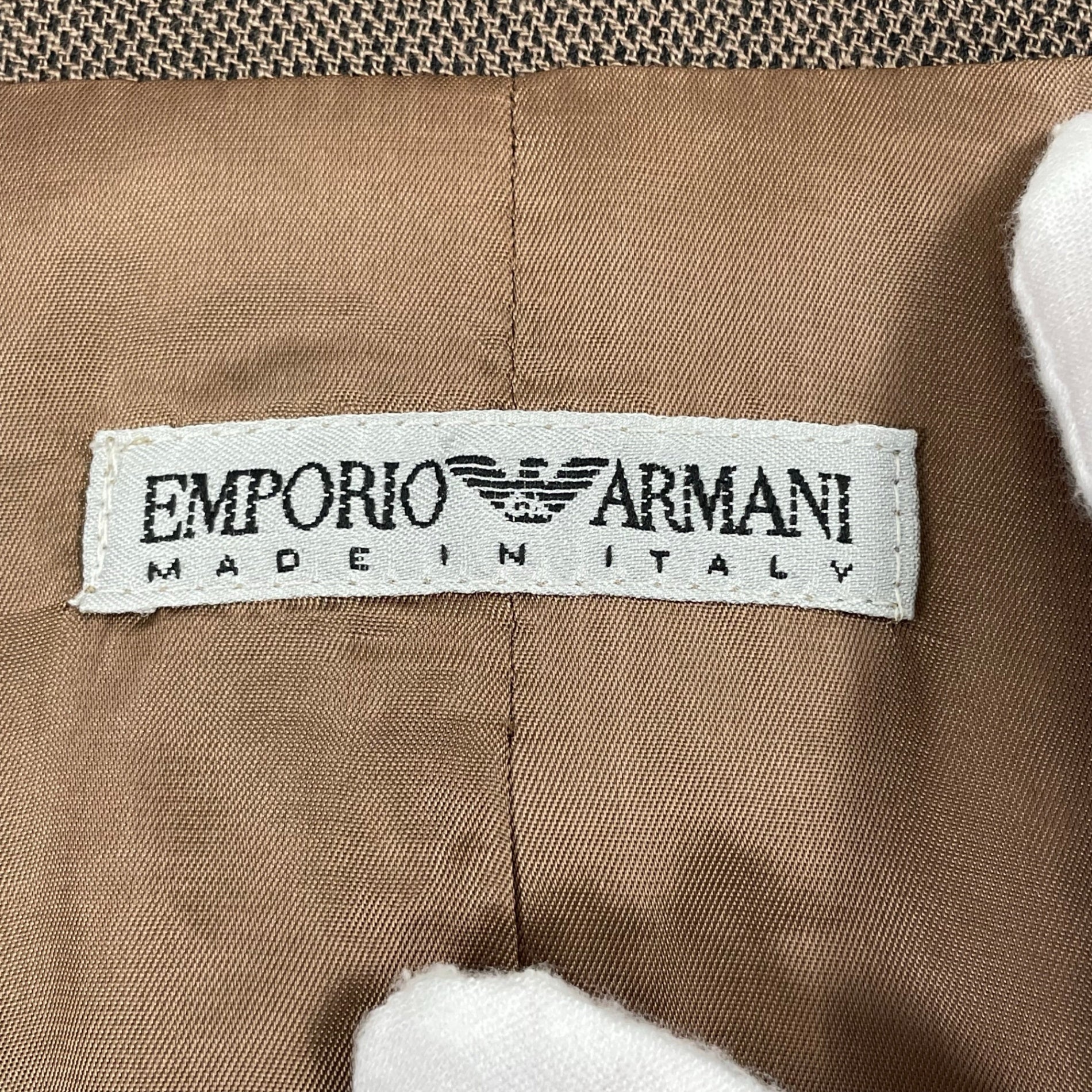 EMPORIO ARMANI / ヴィンテージ リネンMIXカラーレスジャケット 参考定価：150,000程度 SIZE:40