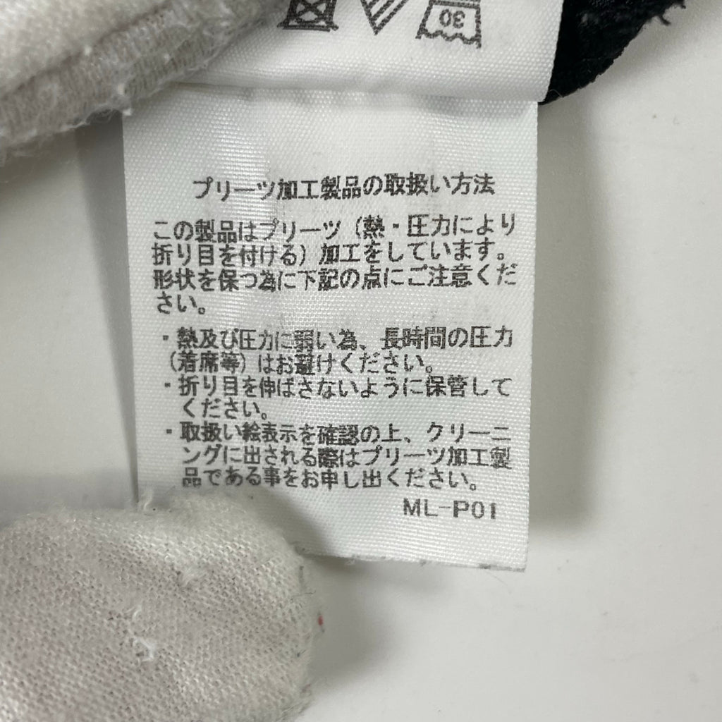 HOMME PLISSE ISSEY MIYAKE / 23年 7分丈プリーツワイドパンツ ブラック SIZE：3