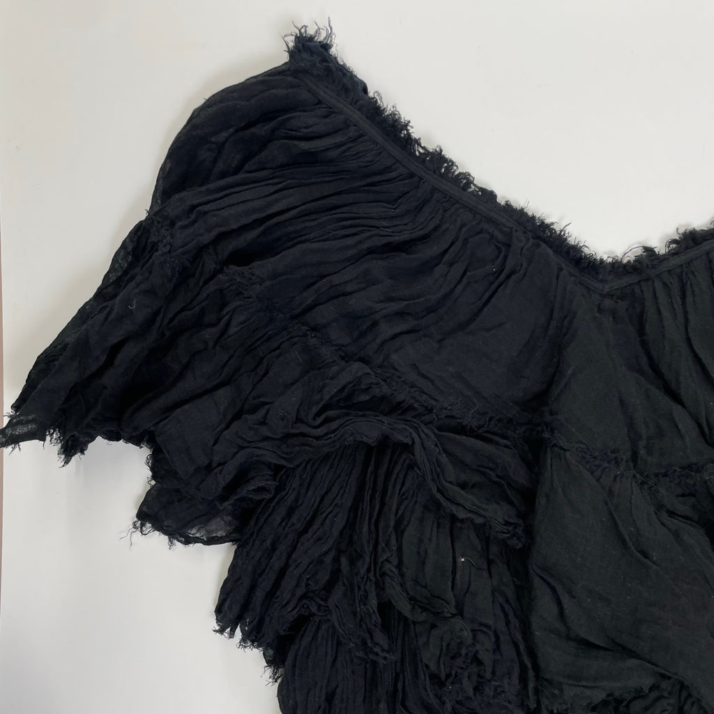 MES DEMOISELLE LES PARIS メドモアゼル / ガーゼフロントリボンブラウス 参考定価：30,000程度 SIZE:36