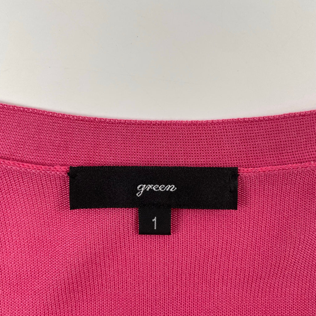green(HYKE) / シルク100％ バルーンカーディガン 参考定価：28,000程度 SIZE:1