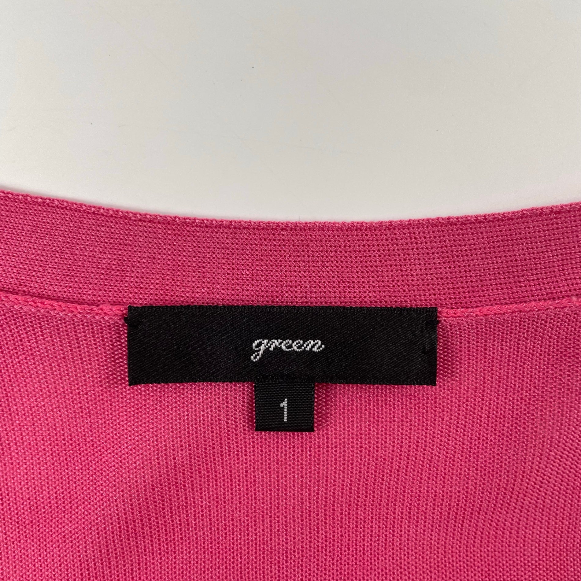 green(HYKE) / シルク100％ バルーンカーディガン 参考定価：28,000程度 SIZE:1