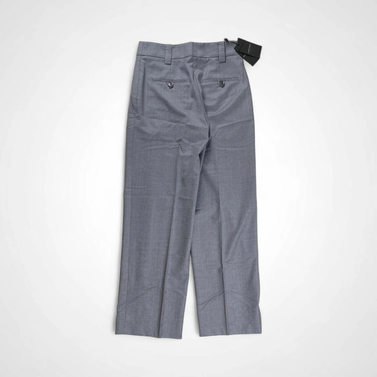 GIORGIO ARMANI ジョルジオ アルマーニ / Super150's スラックス ブルーグレー イタリア製 参考定価：150,000程度 SIZE：38(M程度)