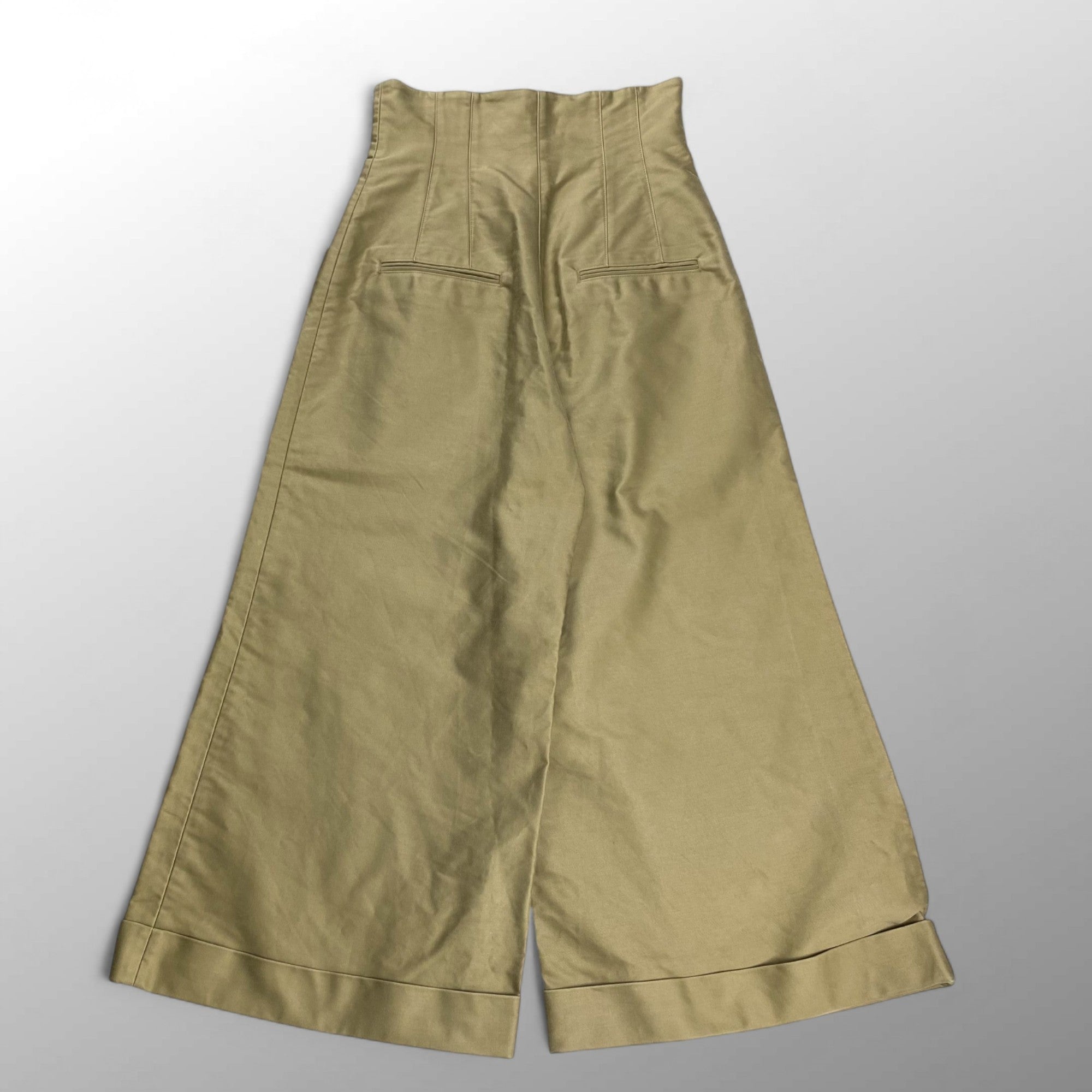 ELIN エリン / Chino patch-poc cropped pt チノ ハイウエストパンツ 参考定価：35,000+tax SIZE:38(M程度)