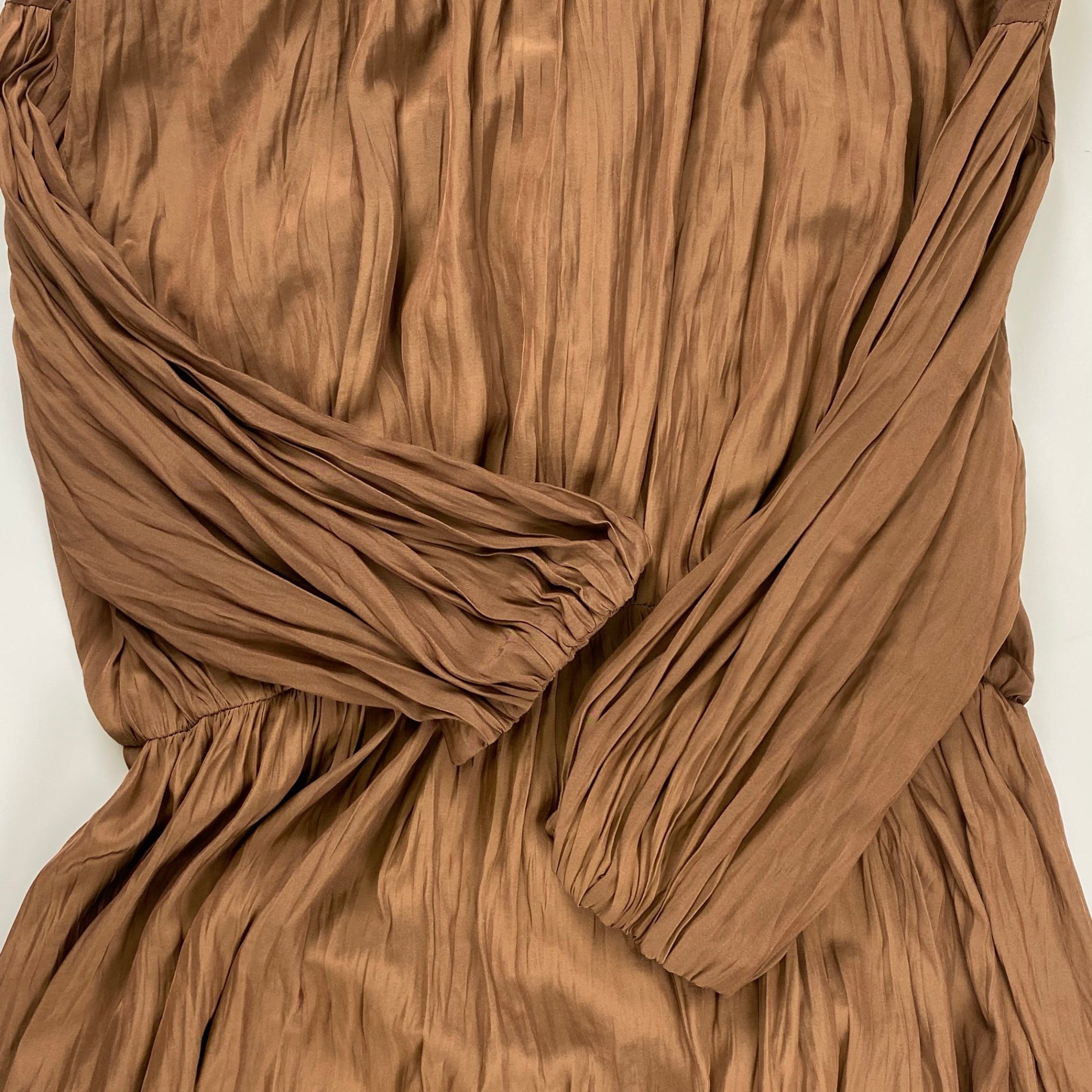 Mila owen ミラオーエン / バックリボンギャザーワンピース ブラウン 参考定価：12,200+tax SIZE:1