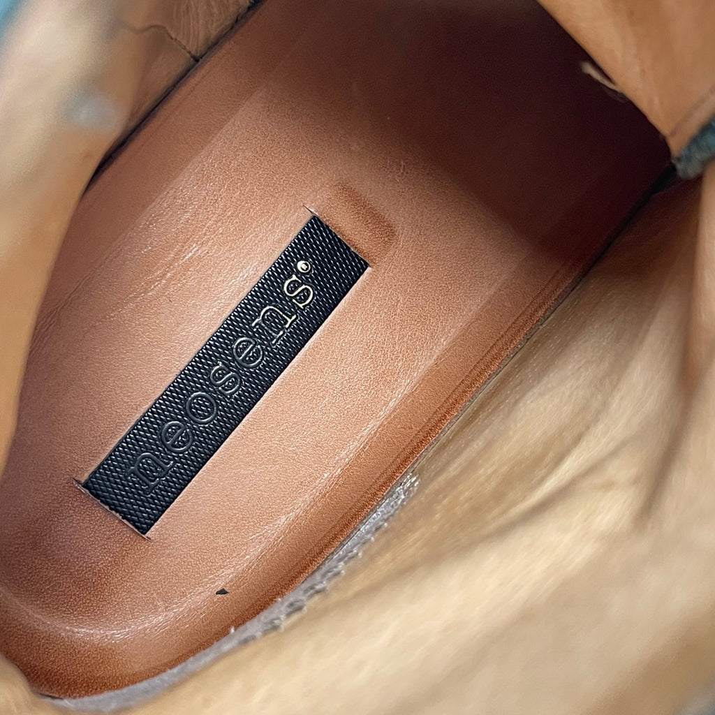 neosens ネオセンス / レザーショートブーツ グリーン 参考定価：30,000程度 SIZE：36