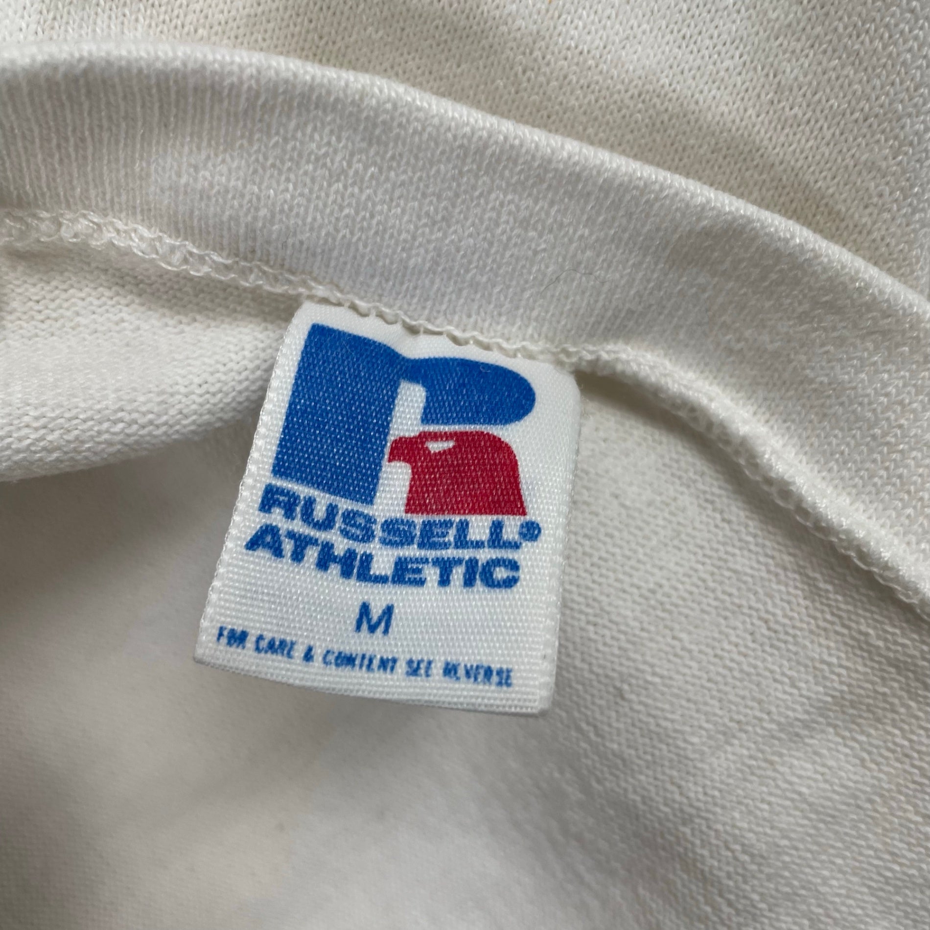 RUSSELL ATHLETIC ラッセルアスレチック / 80sフットボールTEE 両面プリント SIZE：M
