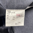 kolor カラー / コットンサージパッカリングセットアップ グレー 参考定価：80,000程度 SIZE：1