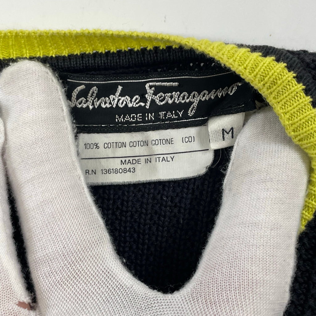 Salvatore Ferragamo / VINTAGE コットンノースリーブニット SIZE:M