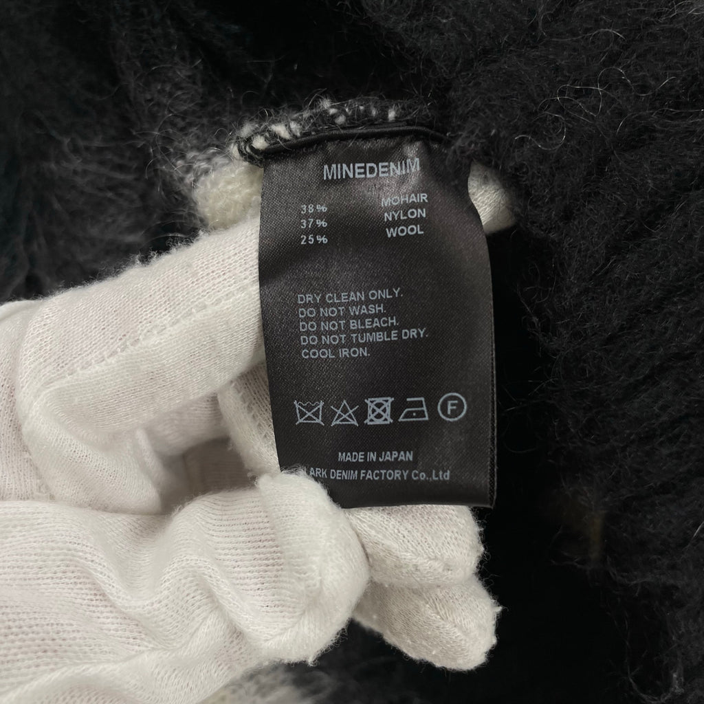 MINEDENIM マインデニム / Blurry Border Mohair Knit Pullover モヘヤMIX 参考定価：48,000+tax SIZE:2