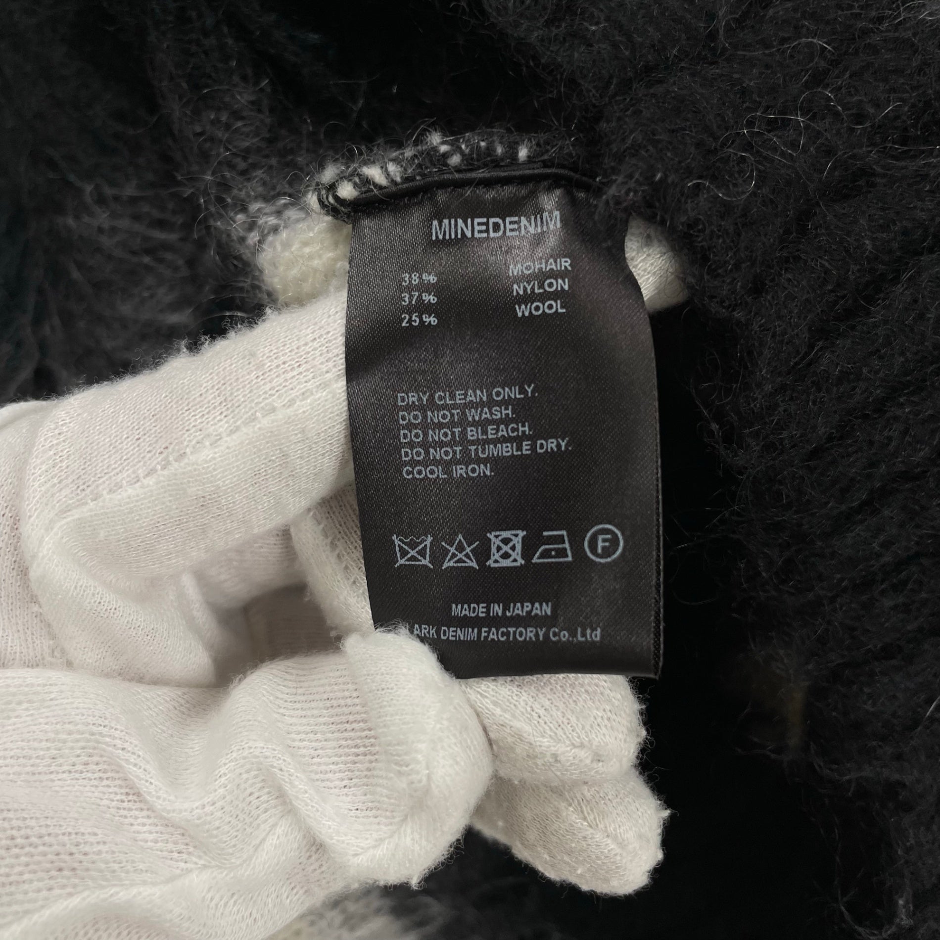 MINEDENIM マインデニム / Blurry Border Mohair Knit Pullover モヘヤMIX 参考定価：48,000+tax SIZE:2