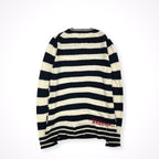 MUVEIL / ブルドッグスタッズニットセーター 参考定価：42,000程度 SIZE:40