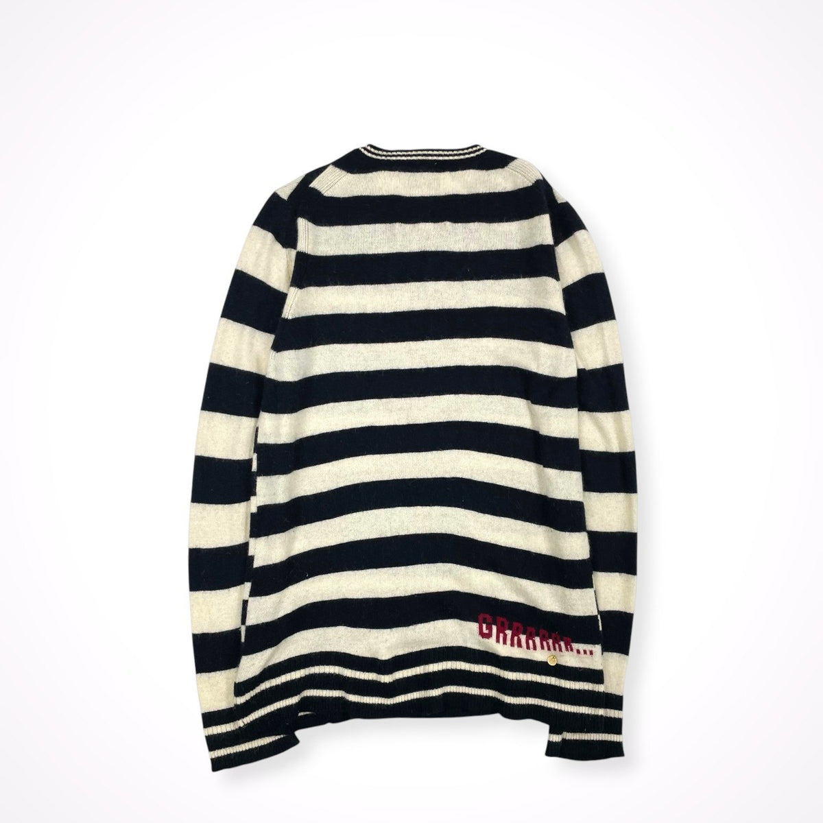 MUVEIL / ブルドッグスタッズニットセーター 参考定価：42,000程度 SIZE:40