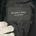 BURBERRY BLACK LABEL / ファー付メルトンショートコート 参考定価：100,000程度 SIZE:L