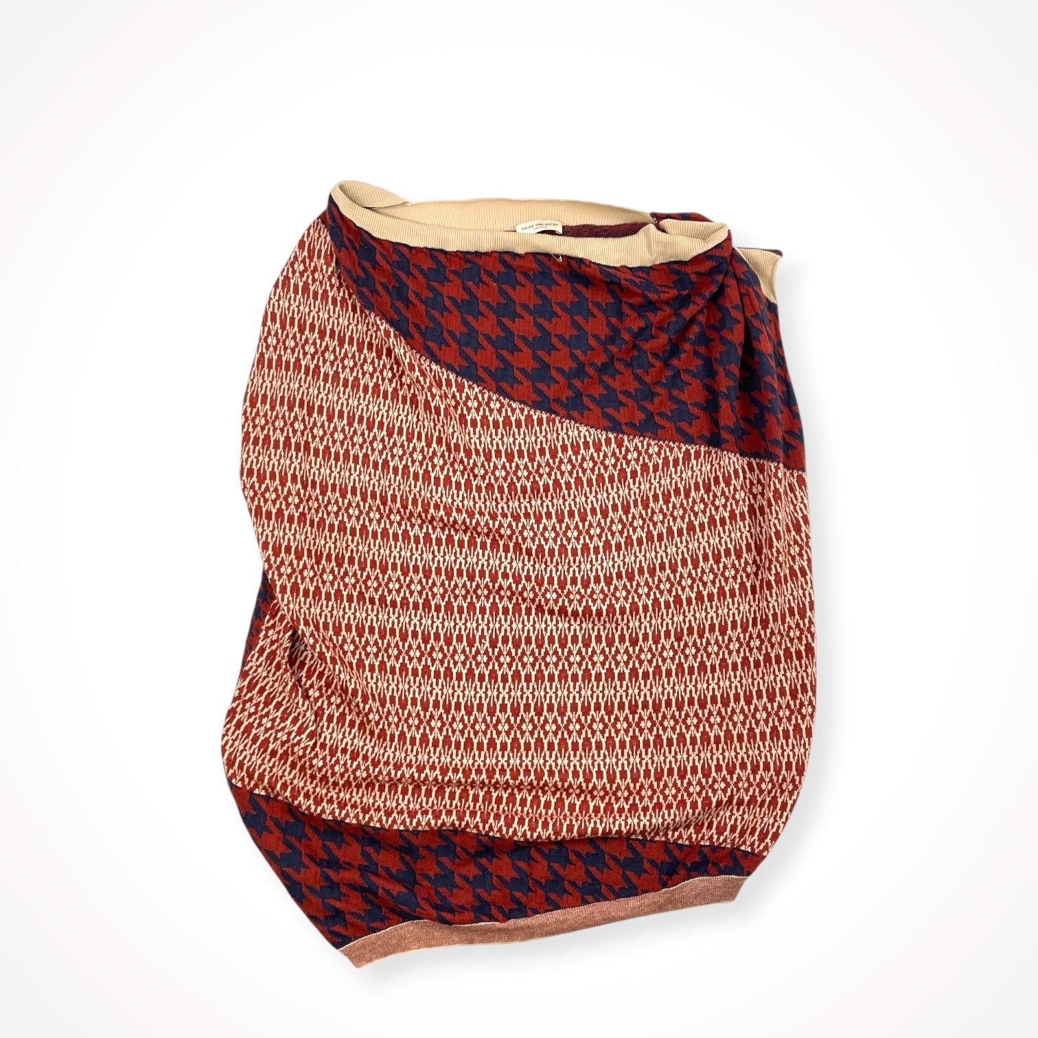 DRIES VAN NOTEN / シルクMIXドレープノースリーブニット 参考定価：85,000程度 SIZE:M