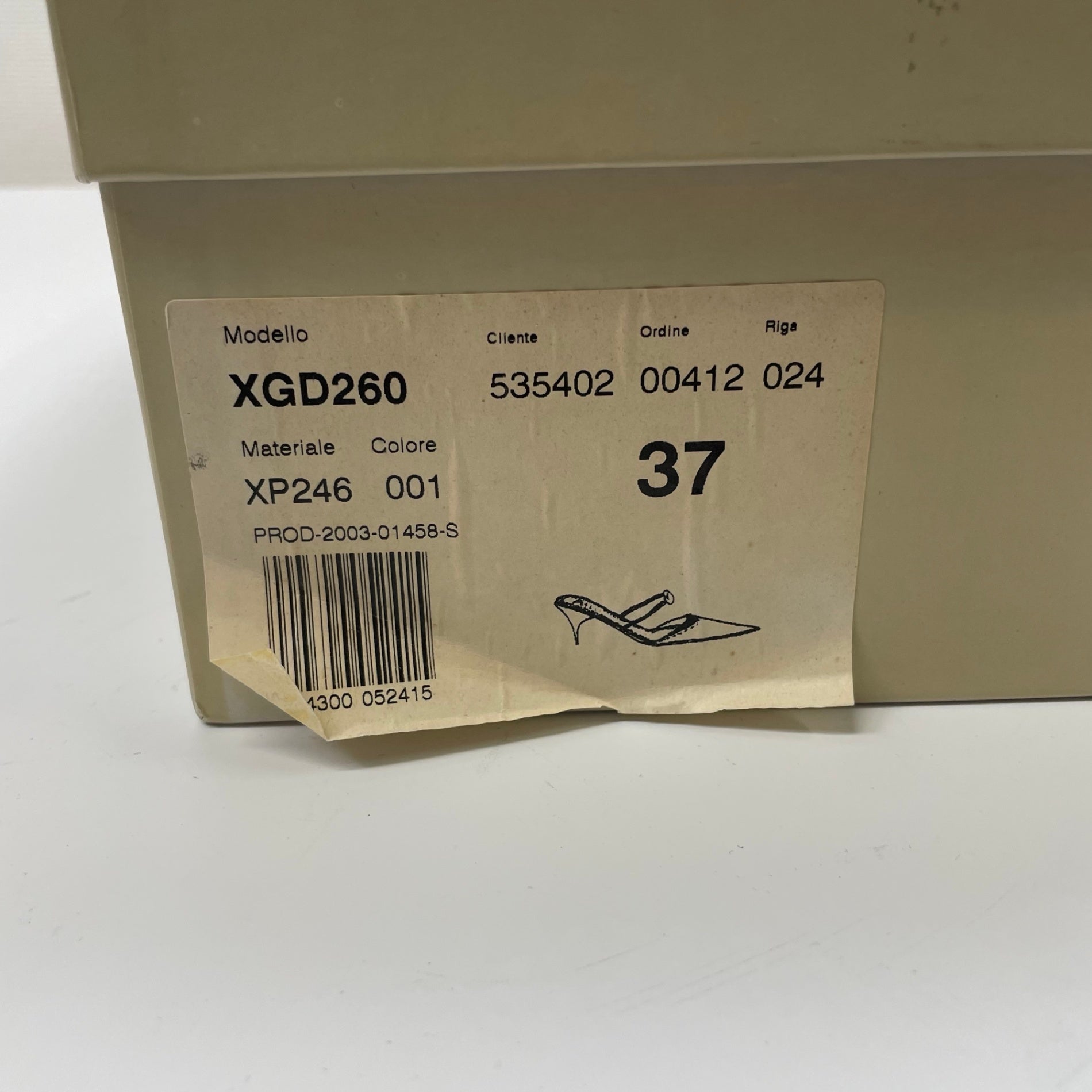 GIORGIO ARMANI / レザーストラップサンダル 美品 参考定価：150,000程度 SIZE：37
