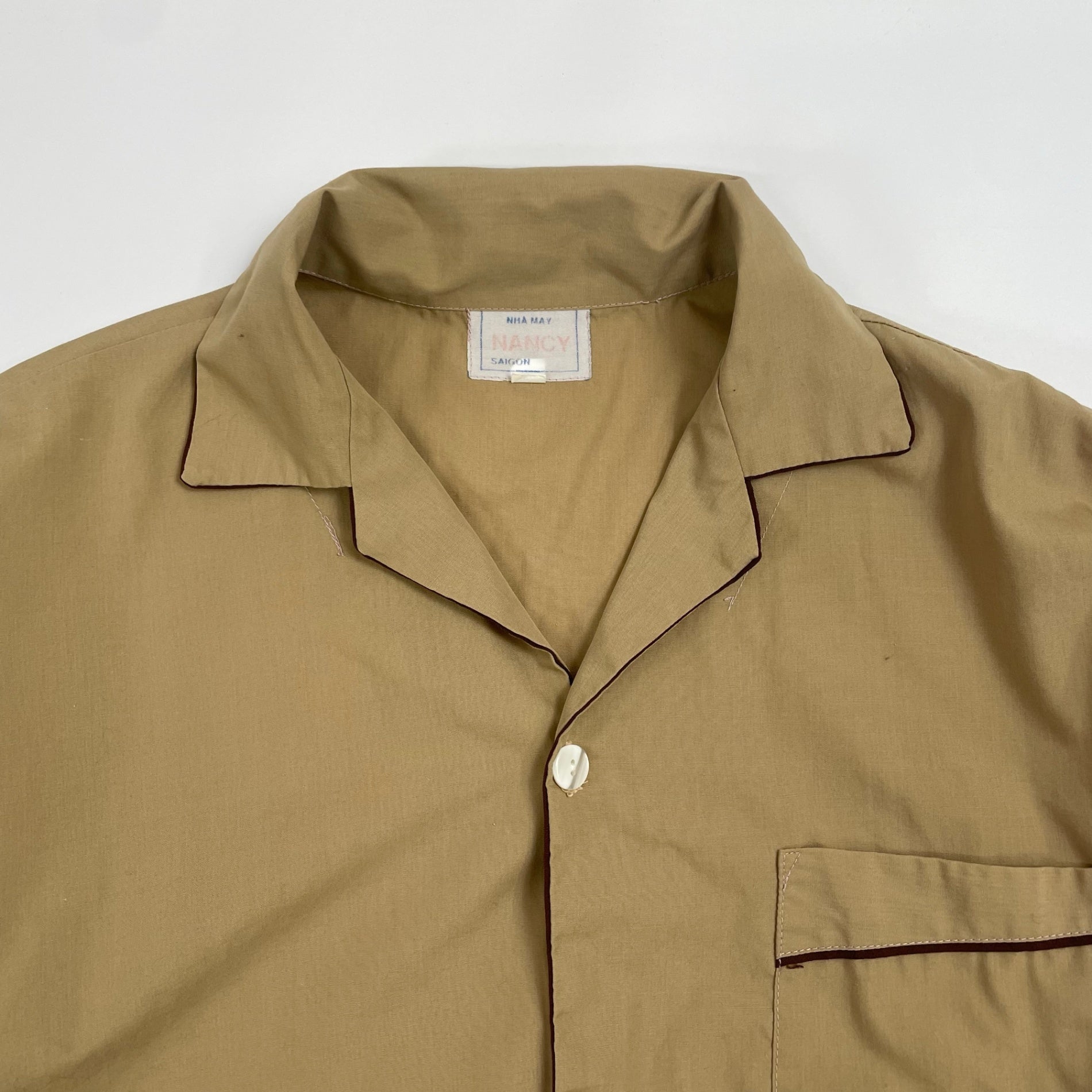 VINTAGE ヴィンテージ / オープンカラーシャツ ベージュ SIZE:XL