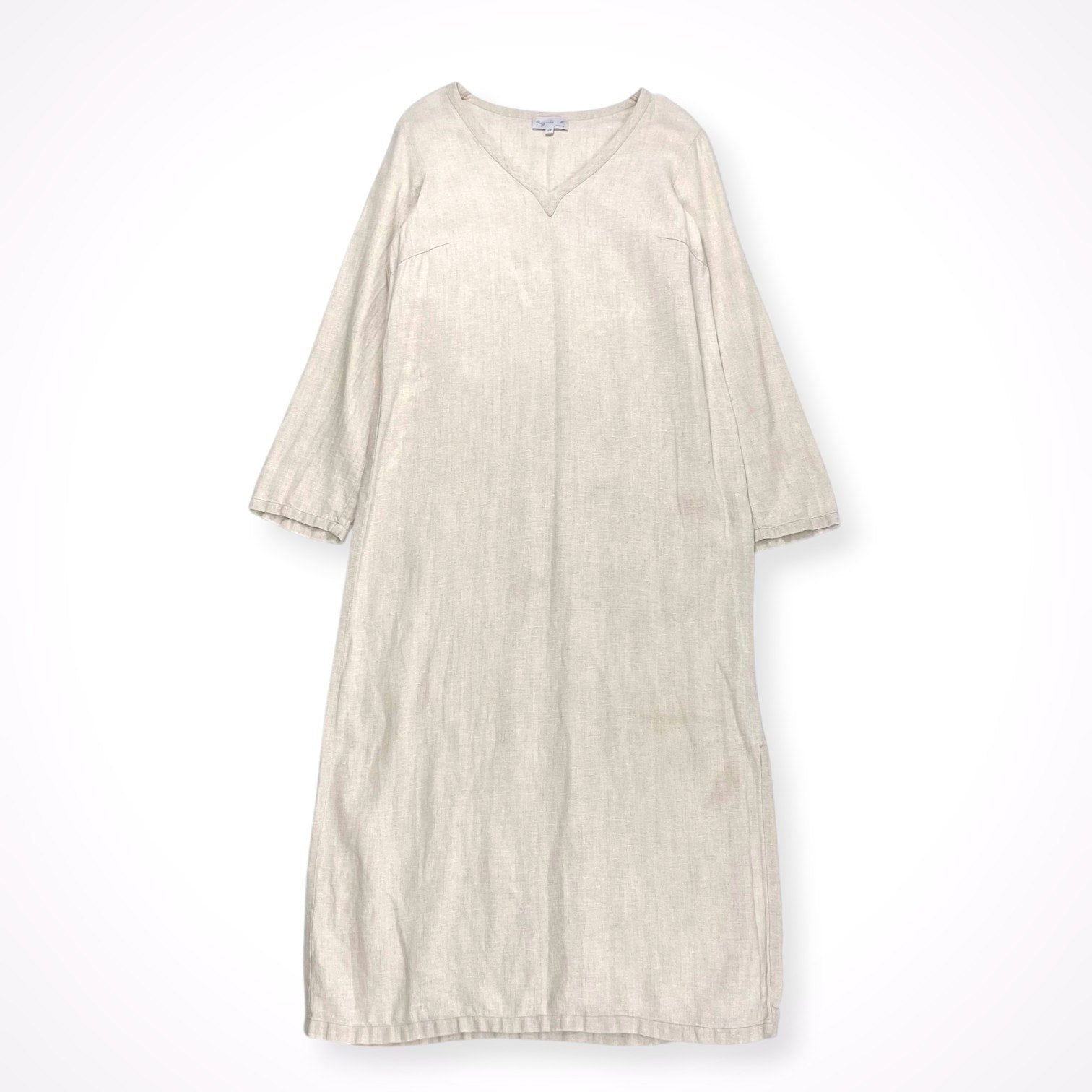 agnes b / リネンサマードレス 参考定価：45,000程度 SIZE：38