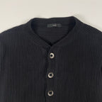 bajra / ヘンリーネックリブニット 参考定価：28,000程度 SIZE：FREE