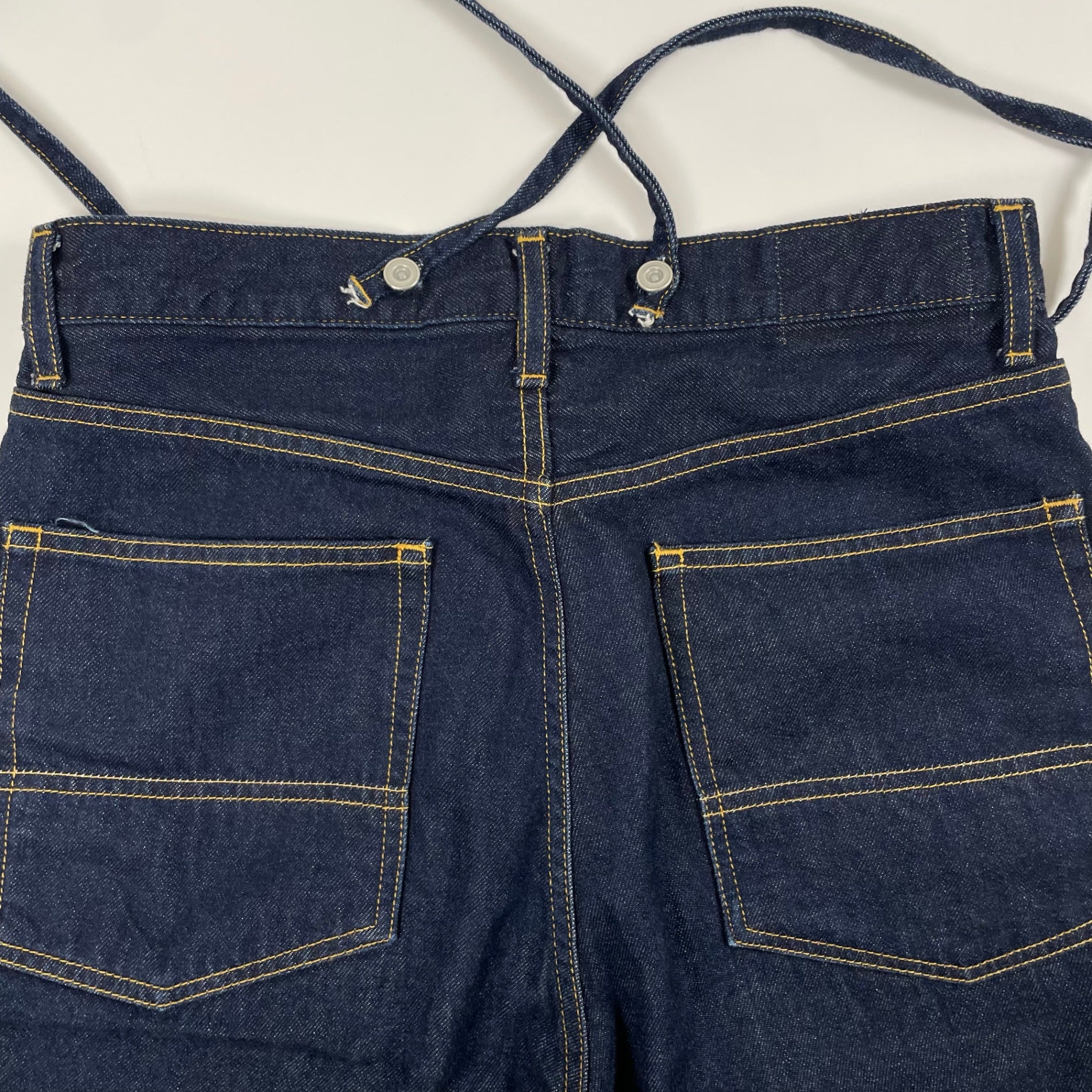 Whim Gazette ウィム ガゼット / ワンウォッシュサスペンダーDENIM 参考定価：23,000+tax SIZE:FREE
