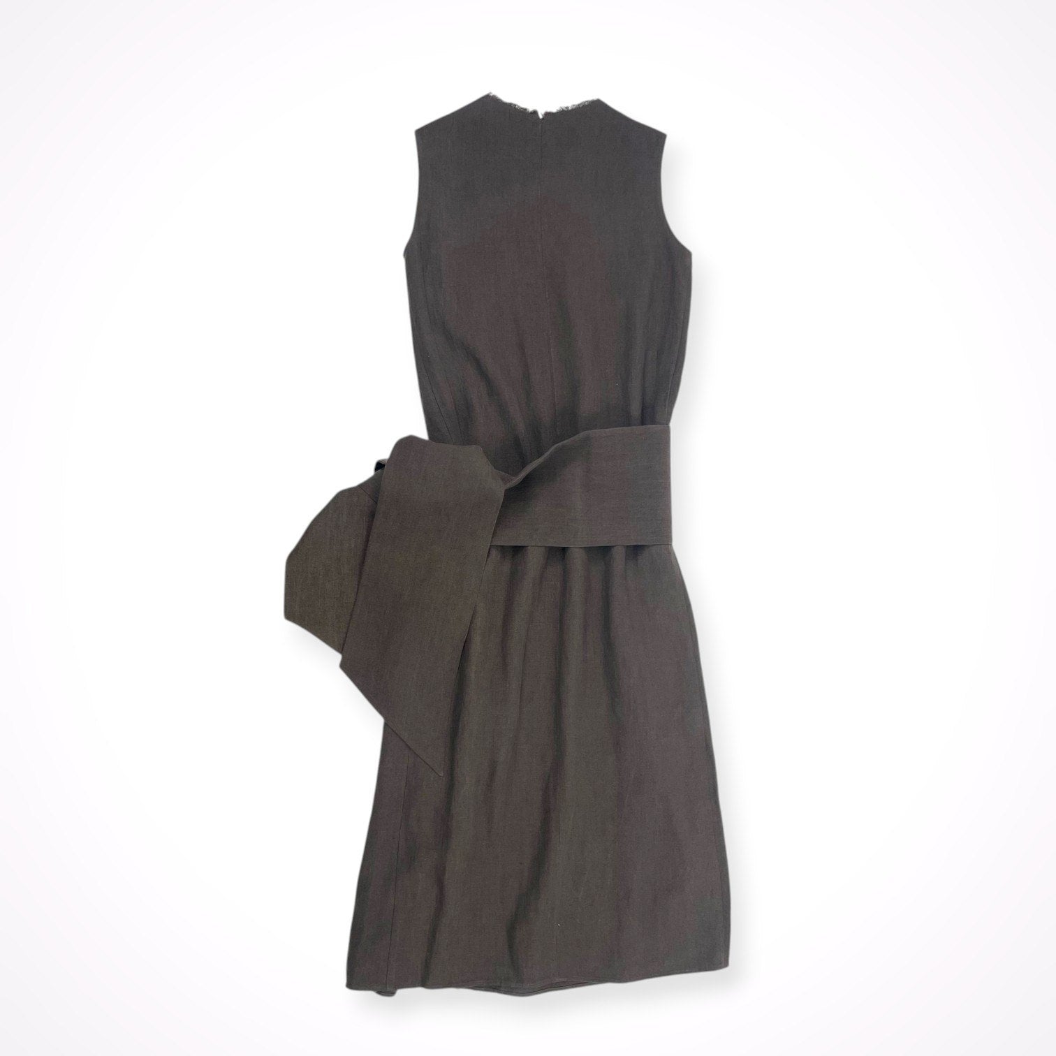 Whim Gazette / リネンノースリーブワンピース 参考定価：38,000+tax SIZE:FREE