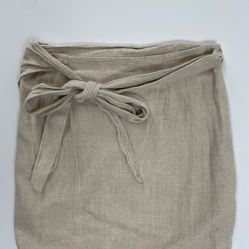 at dawn アットドーン / リネンラップスカート ハワイ 参考定価：25,000程度 SIZE：S