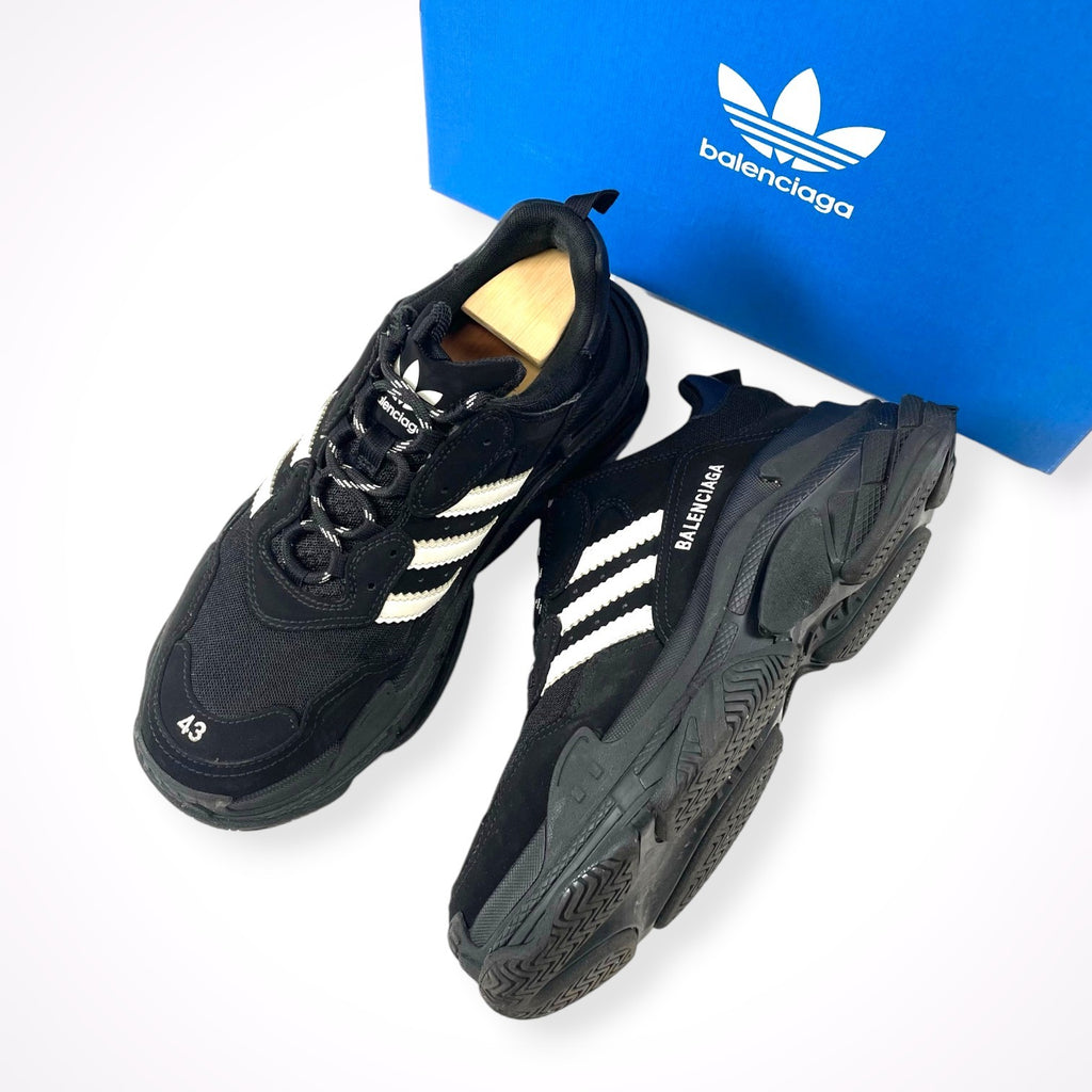 adidas × BALENCIAGA / コラボ TRIPLE S TRAINERS ブラック SIZE:28.5cm