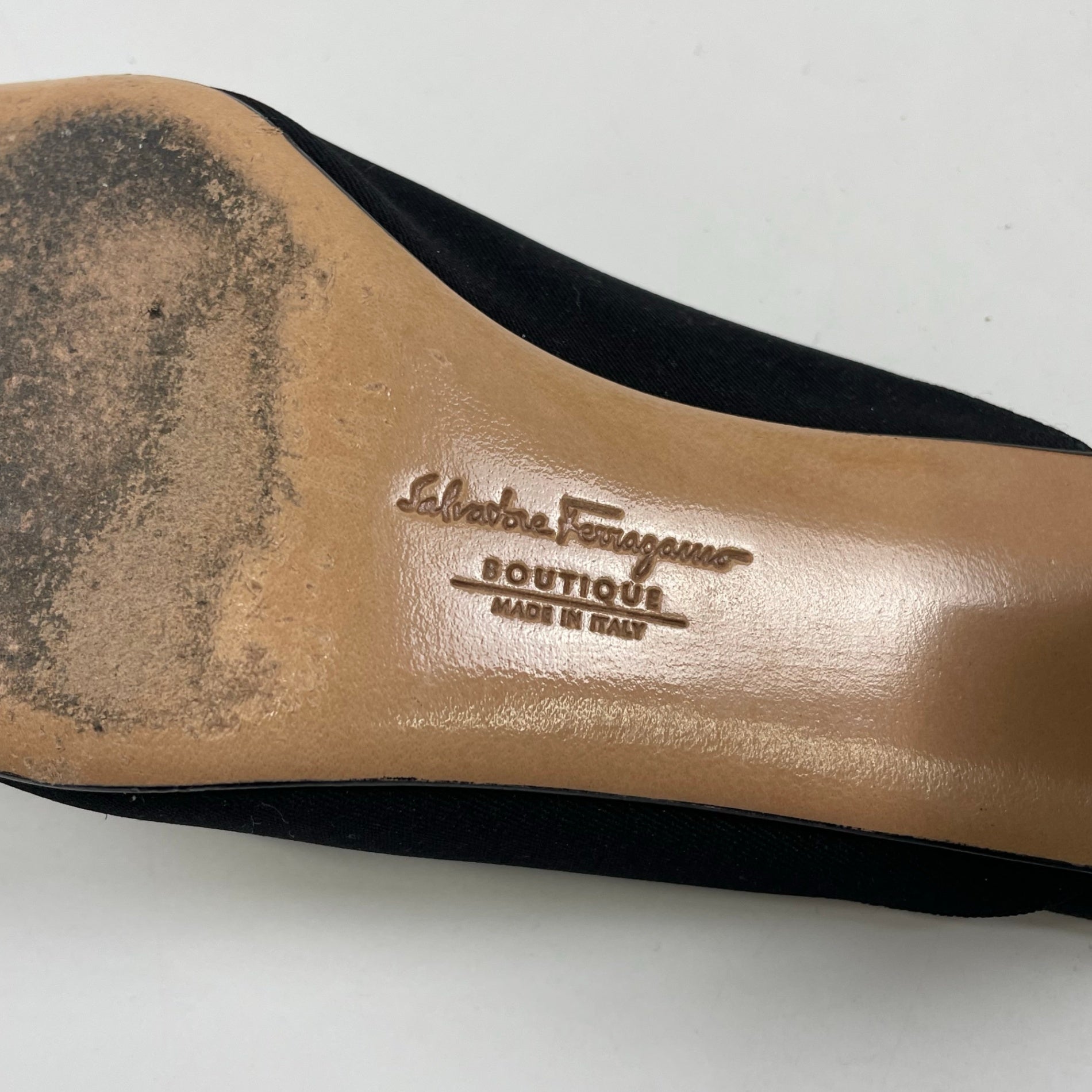 Salvatore Ferragamo / ヴァラヒールサンダル チャンキーヒール SIZE:6