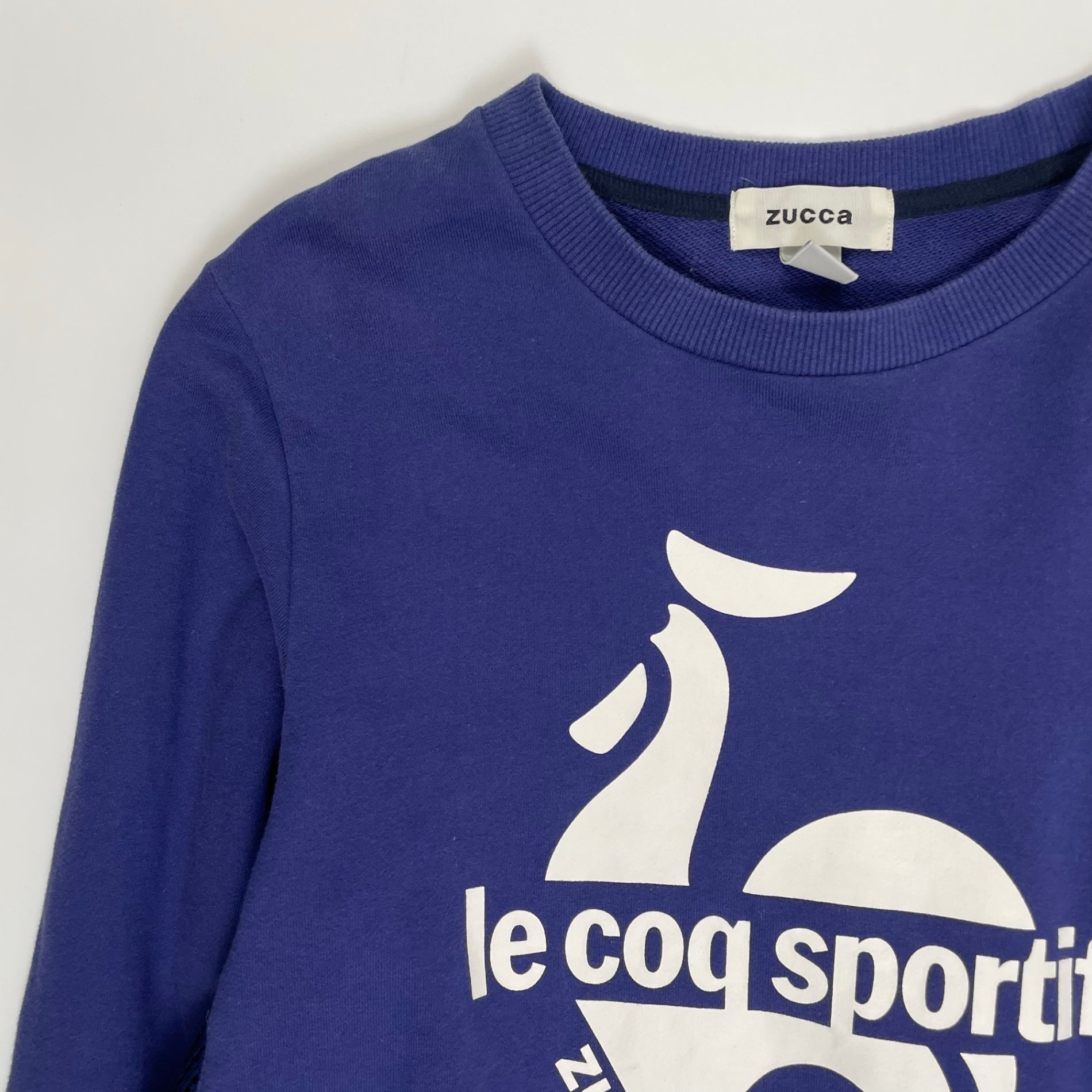 ZUCCA × le coq sportif ズッカ ルコックスポルティフ / コラボ切替スウェットシャツ 参考定価：12,000+tax SIZE:M