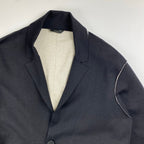 FENDI フェンディ / ニット バイカラー ジャガード ジャケット MADE IN ITALY SIZE:48（L程度）