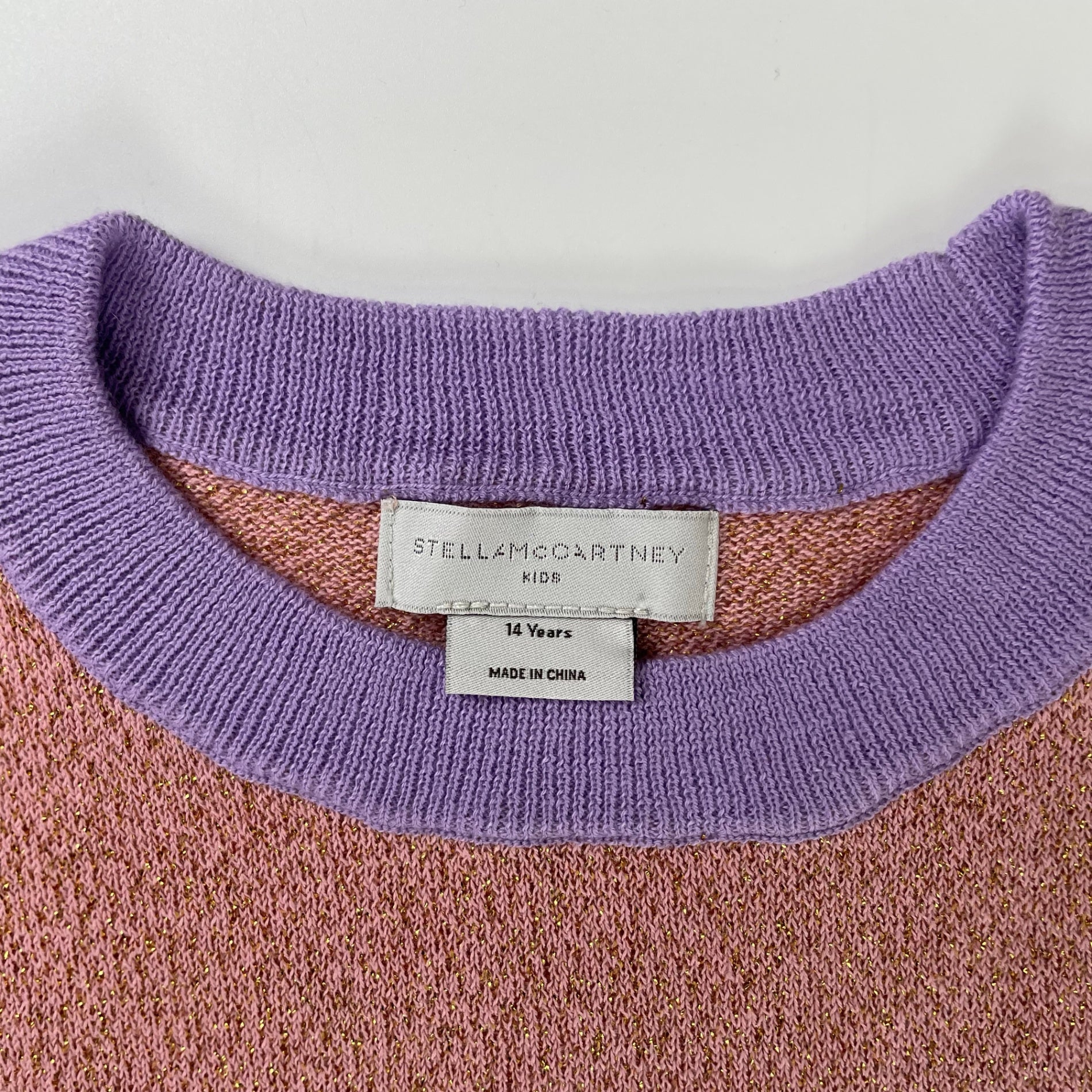 STELLA McCARTNEY ステラマッカートニー / ラメニット-horse- 参考定価：28,000程度 SIZE:14Year(レディースS-M)