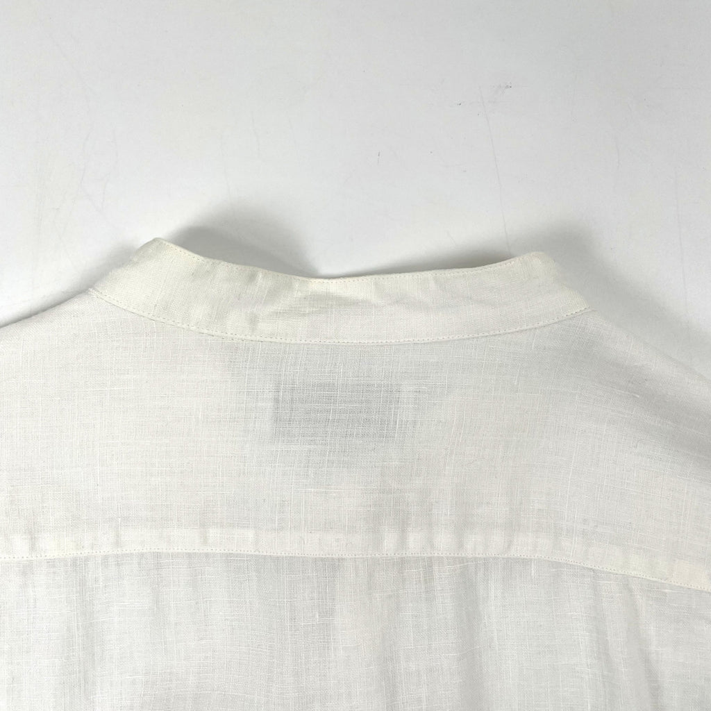 AGLINI / リネンシバンドカラーシャツ 参考定価：30,000程度 SIZE:40