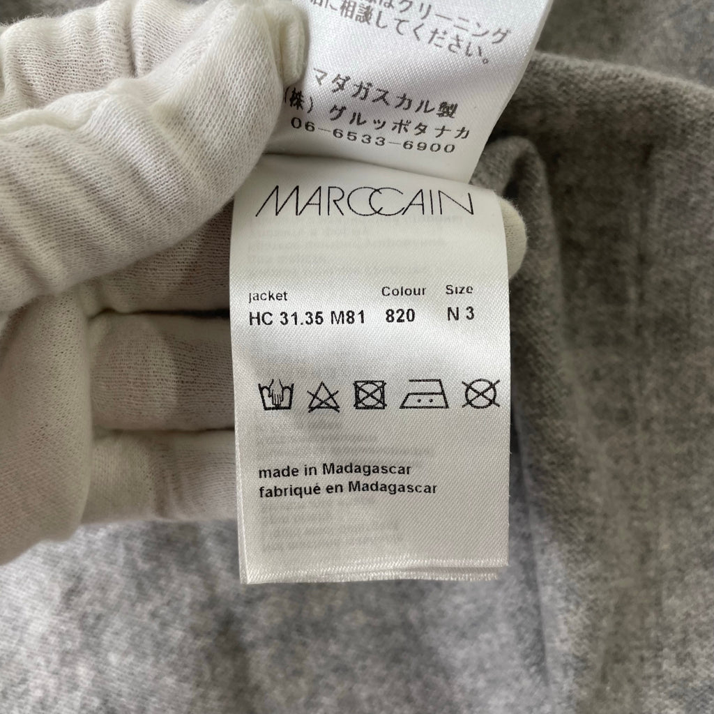 MARCCAIN / ピュアカシミヤトッパーカーディガン 参考定価：65,000程度 SIZE:N3(L程度)