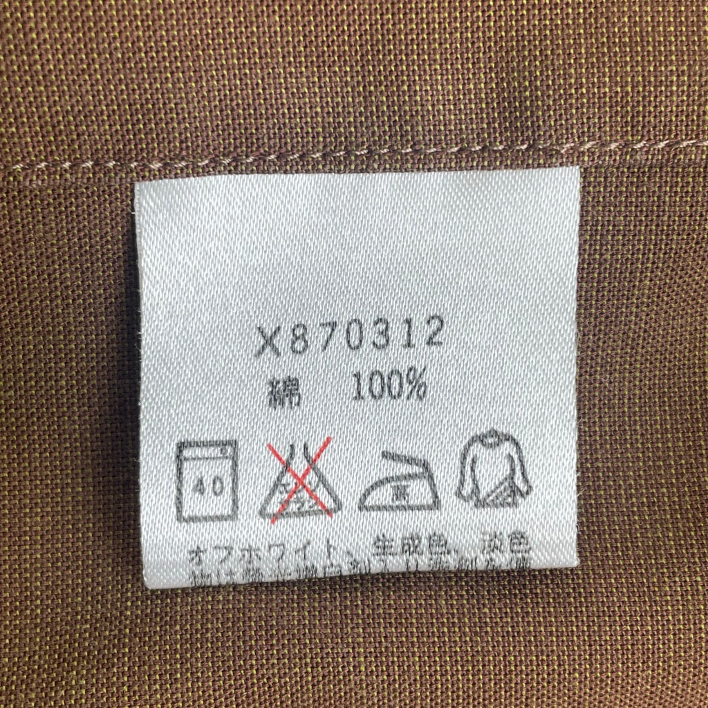 Yohji Yamamoto A.A.R ヨウジヤマモト アール / 90-00s 偏光 ボックスシルエットシャツ ブラウン 参考定価：16,000程度 SIZE：M