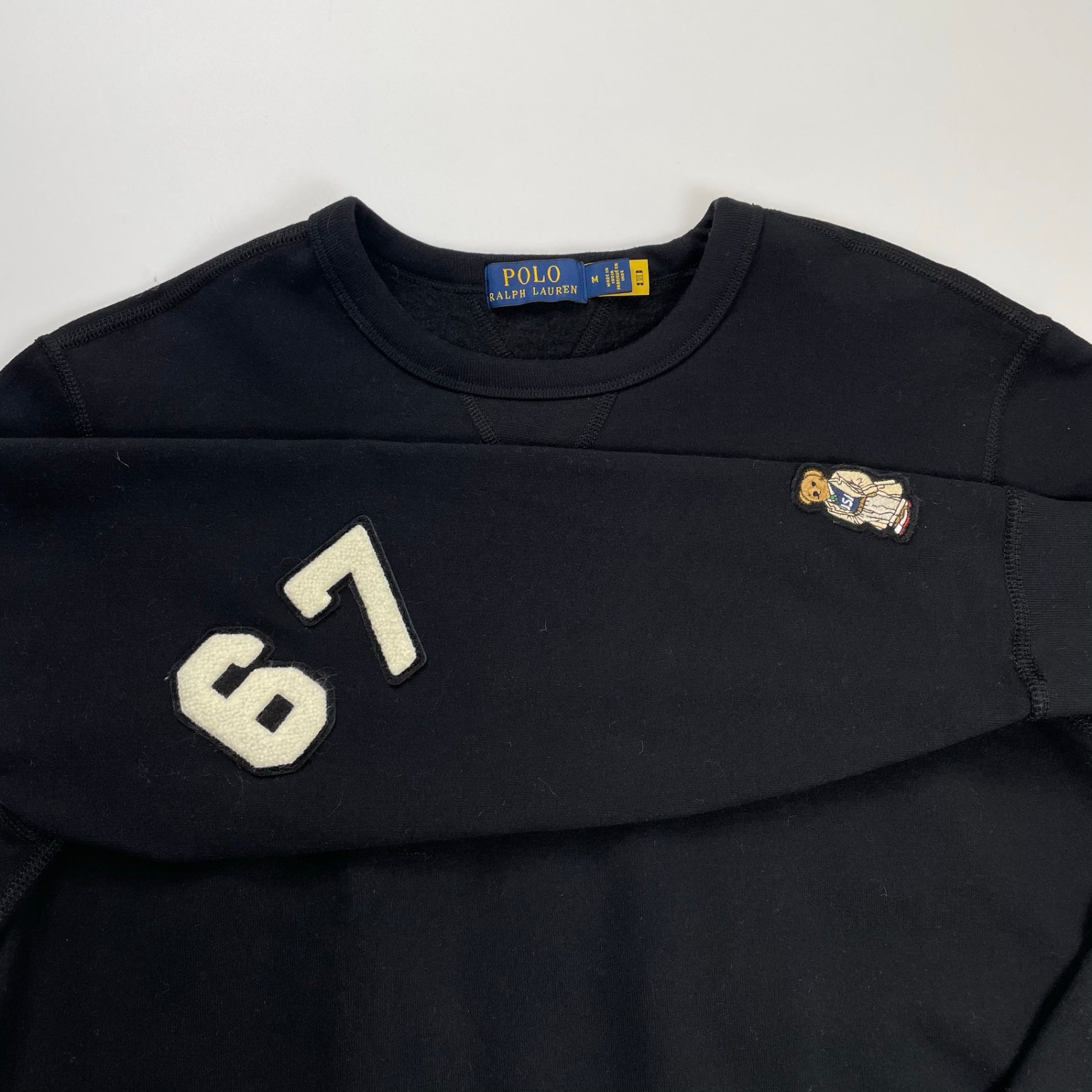 POLO RALPH LAUREN ポロ ラルフローレン / フルデコレーション スウェット ポロベア ウイングフット CYO 参考価格：60,000程度 SIZE:M