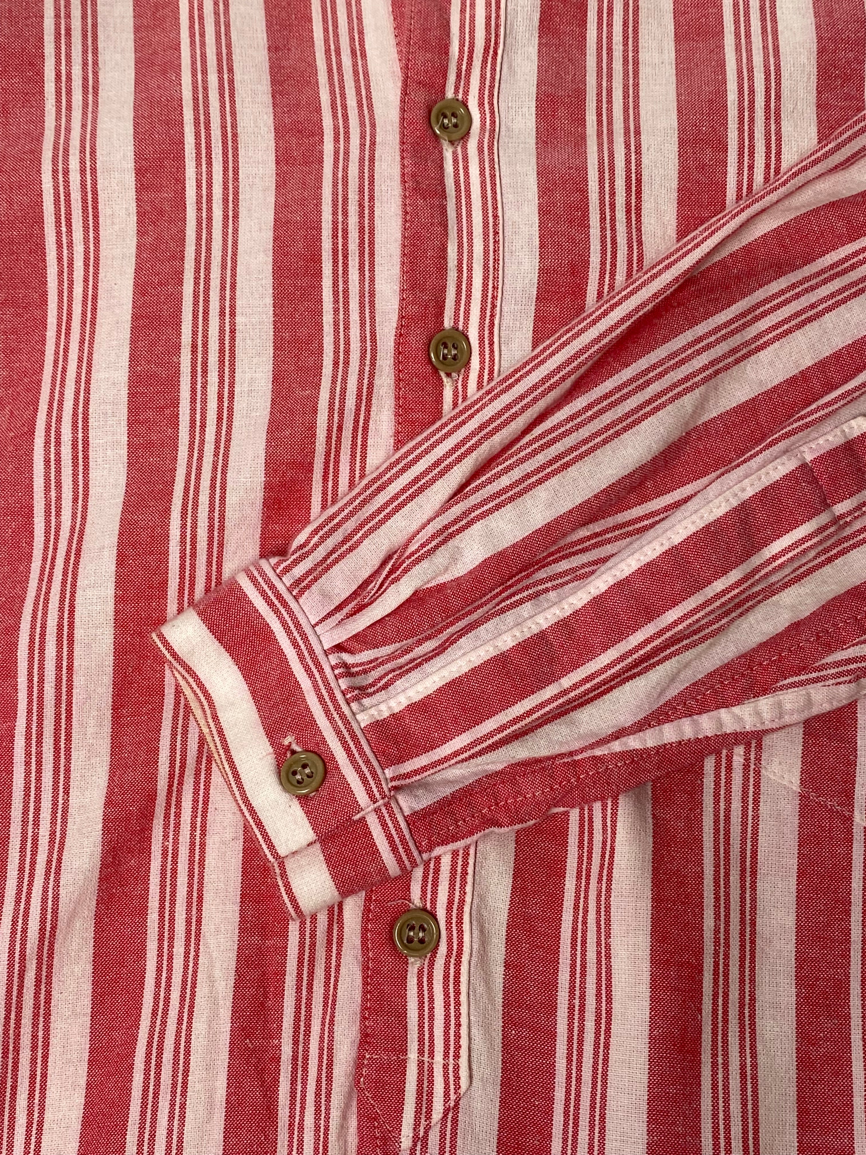 FRANK LEDER フランクリーダー コットン ストライプ シャツ