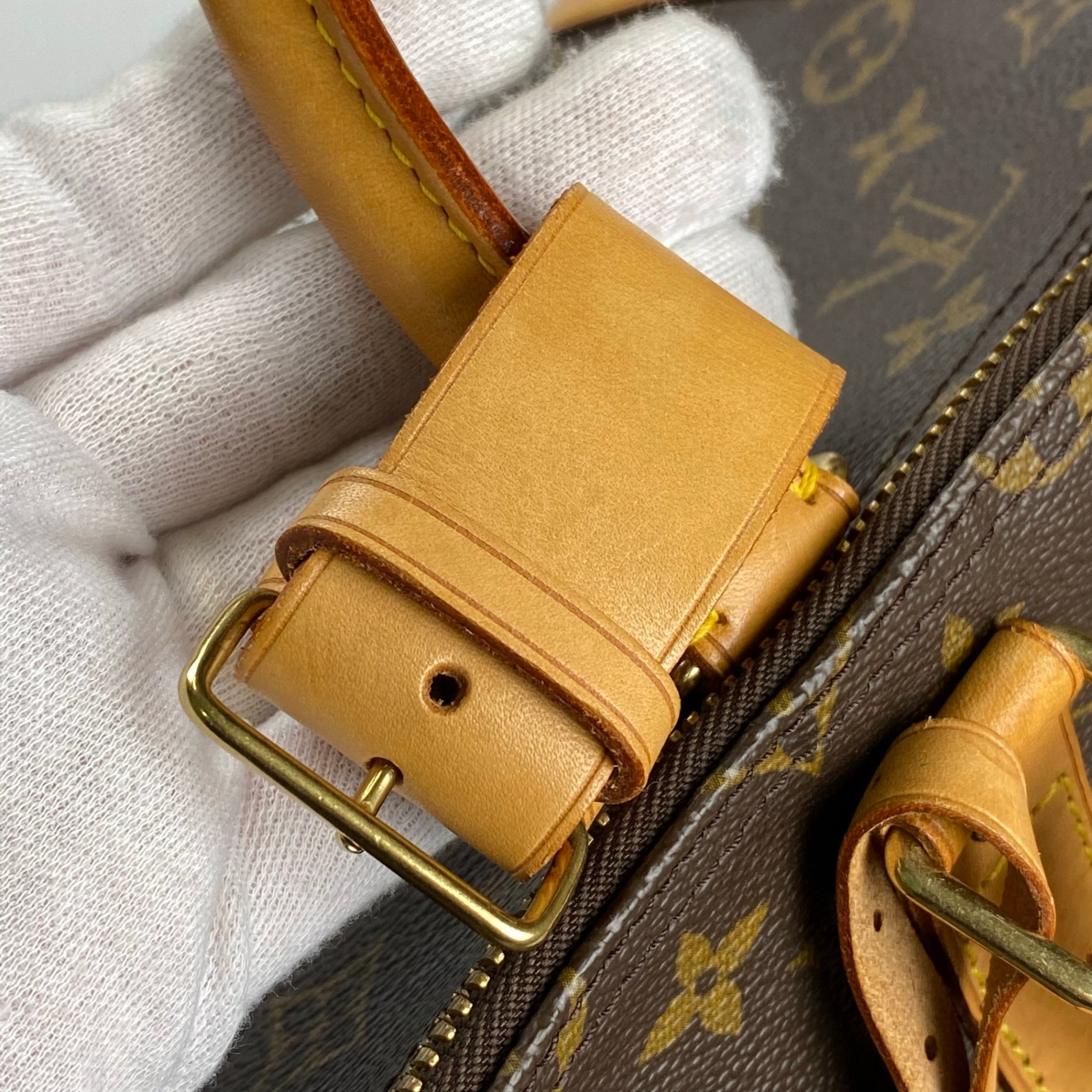 【鑑定済・美品】 LOUIS VUITTON ルイ ヴィトン / キーポル55 M41424 ボストンバッグ モノグラムキャンバス ブラウン 茶
