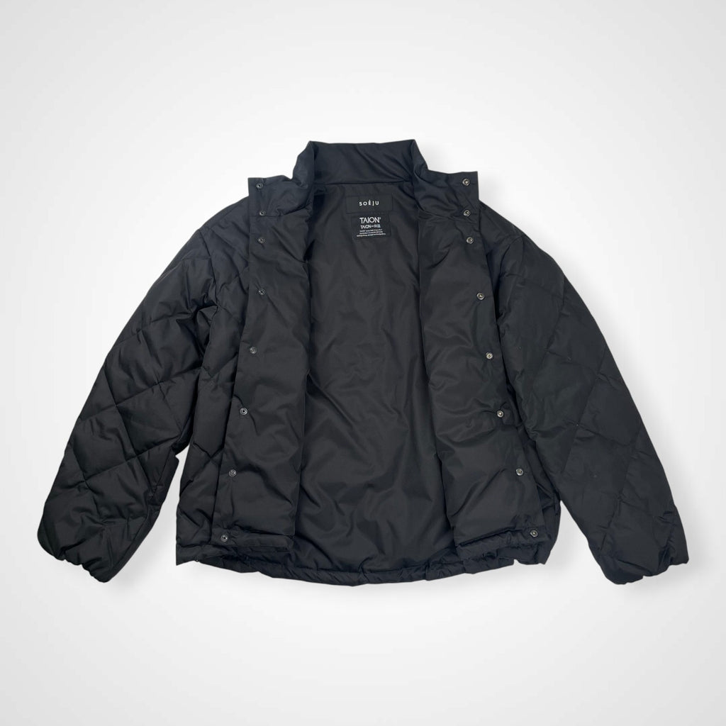 SOEJU ソージュ / コラボ キルティングダウンジャケット ブラック 参考定価：23,000+tax SIZE:2