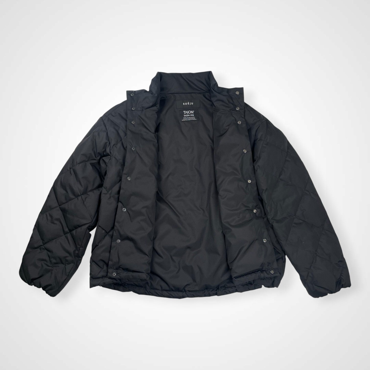 SOEJU ソージュ / コラボ キルティングダウンジャケット ブラック 参考定価：23,000+tax SIZE:2