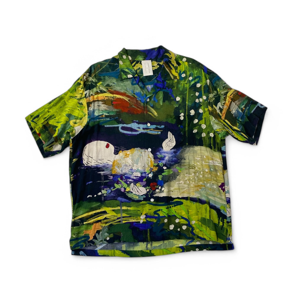 FREAK'S STORE フリークスストア × AUTO MOAI オートモアイ コラボ アート アロハシャツ