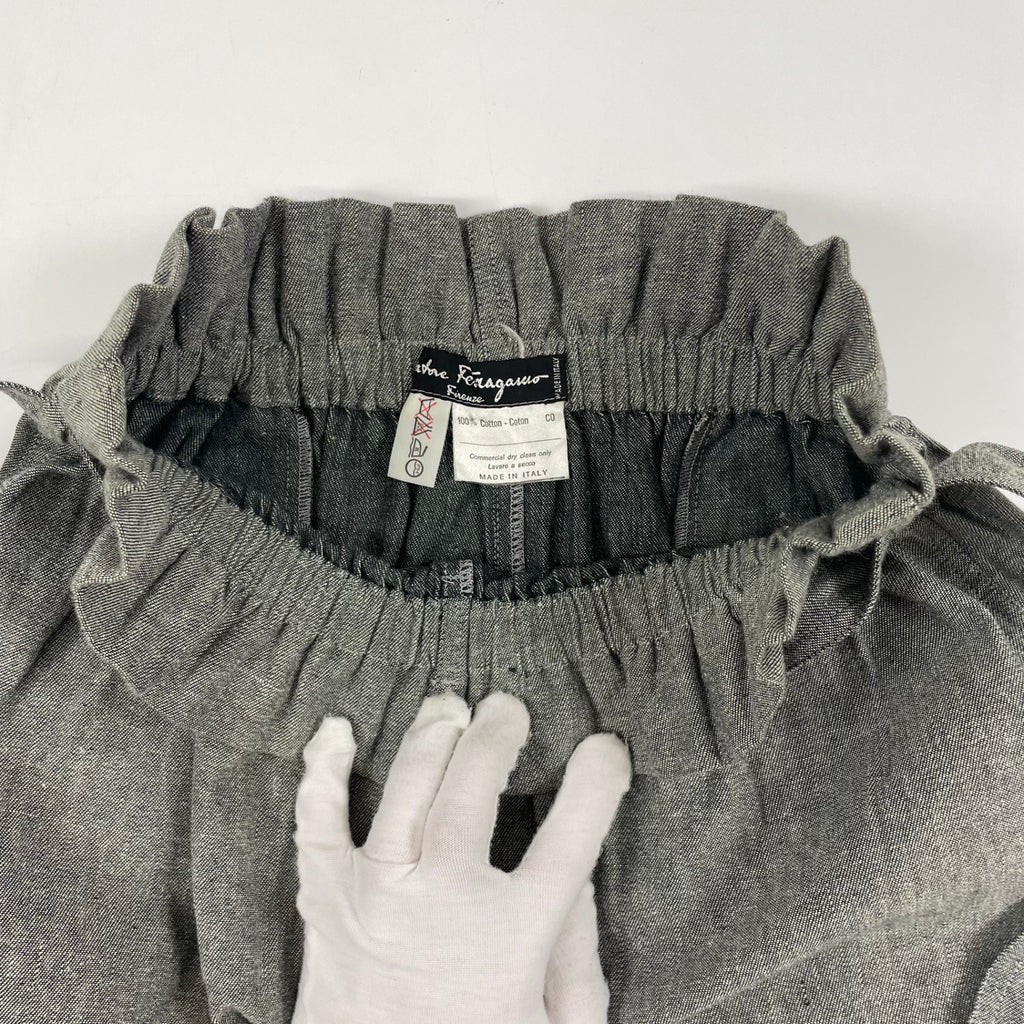 Salvatore ferragamo / ヴィンテージ イージーデニムスカート イタリア製