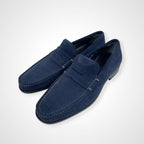 SALVATORE FERRAGAMO サルバトーレ フェラガモ / スウェードローファー ネイビー 極美品 参考定価：70,000程度 SIZE：9(27cm程度)