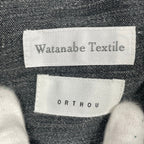WATANABE TEXTILE × ORTHOU / ノーカラーカバーオールジャケット SIZE:FREE